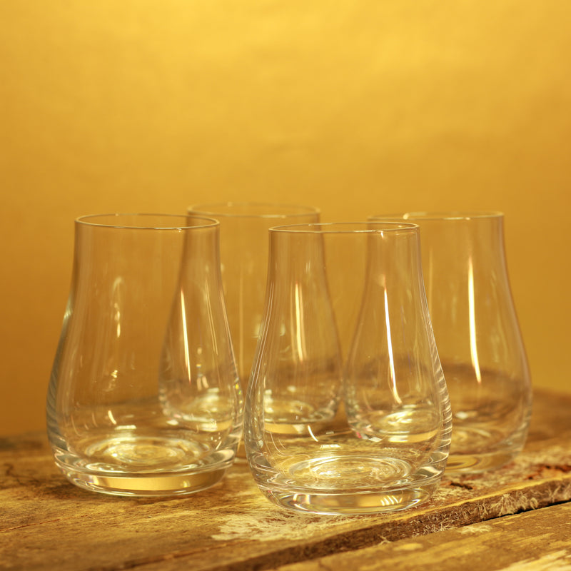 The Cruit set of four glasses.
